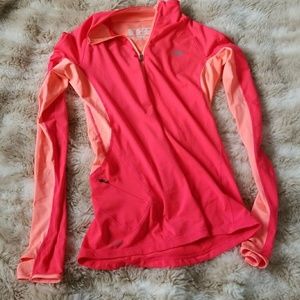 Half zip New Balance long sleeve running shirt